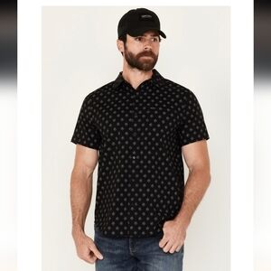 BRIXTON Men's short sleeve button down stretch shirt Size XL new